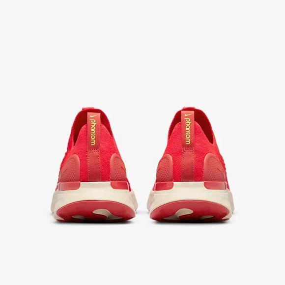 Nike React Phantom Run FK Flyknit 2 Siren Red Mens DV2145-600 Shoes NEW - Picture 7 of 8